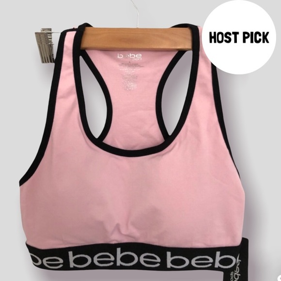 bebe Other - 🏃♀️bebe sport | Parfait Pink Seamless Racerback Athletic Bra W/ Removable Cups